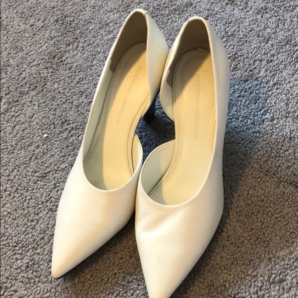 Sigerson Morrison white pumps